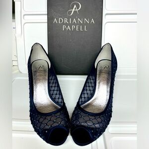 Brand new with box Adrianna Papell navy dress shoes. Size 9.5